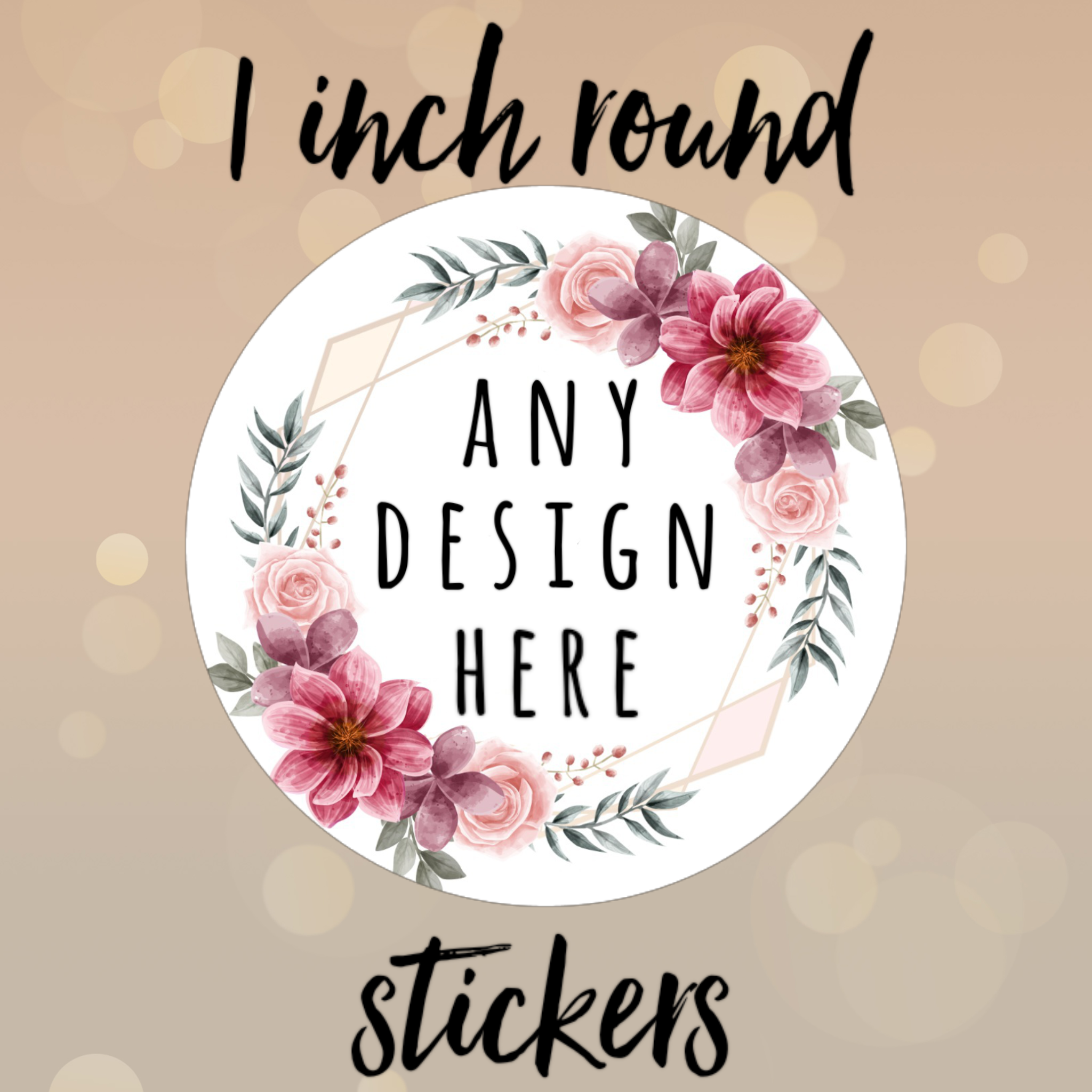1 inch ROUND stickers – B Bliss Favors